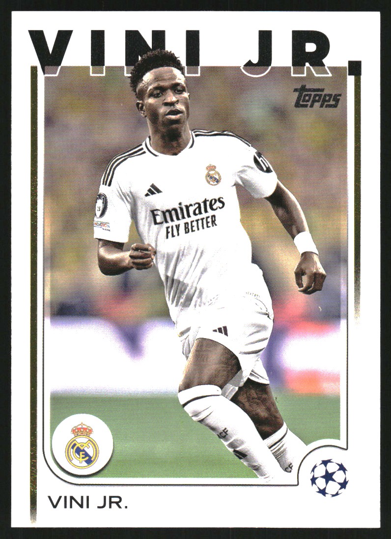 2024 Topps Chrome UEFA Club Competitions Orange Refractor Vini Jr