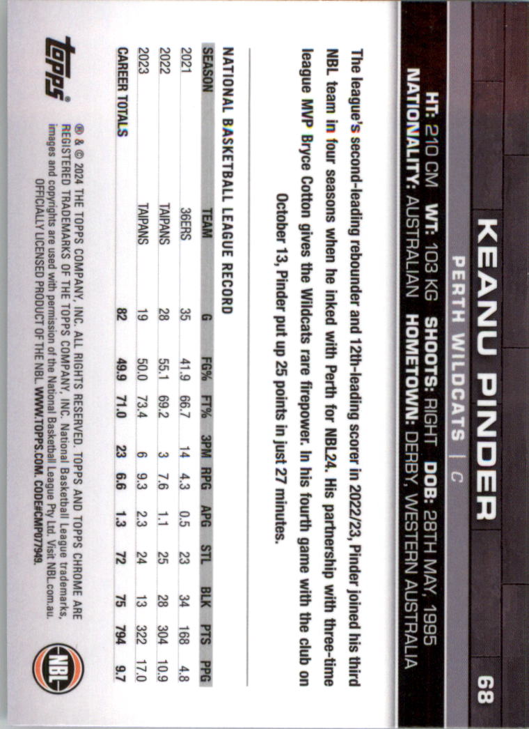 2023-24 Topps Chrome NBL Basketball Card Pick (Base) - Picture 137 of 201