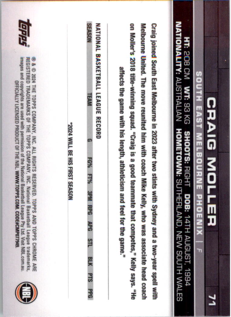 2023-24 Topps Chrome NBL Basketball Card Pick (Base) - Picture 143 of 201