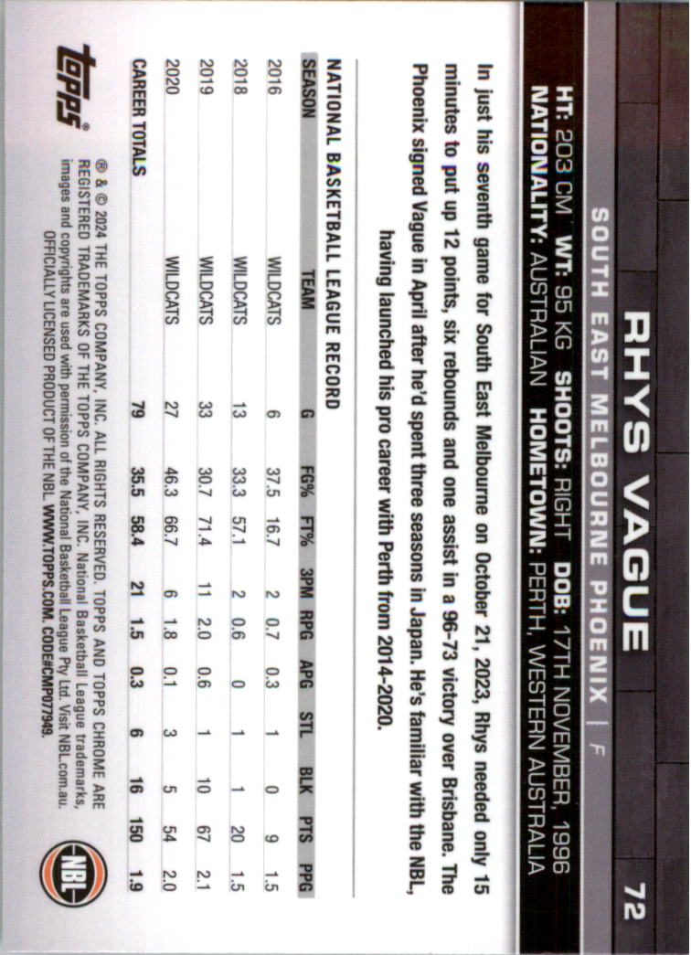 2023-24 Topps Chrome NBL Basketball Card Pick (Base) - Picture 145 of 201