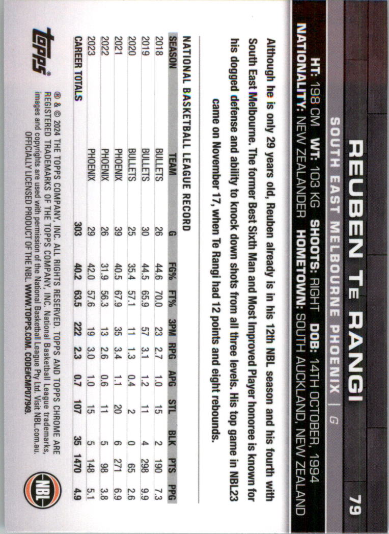2023-24 Topps Chrome NBL Basketball Card Pick (Base) - Picture 159 of 201