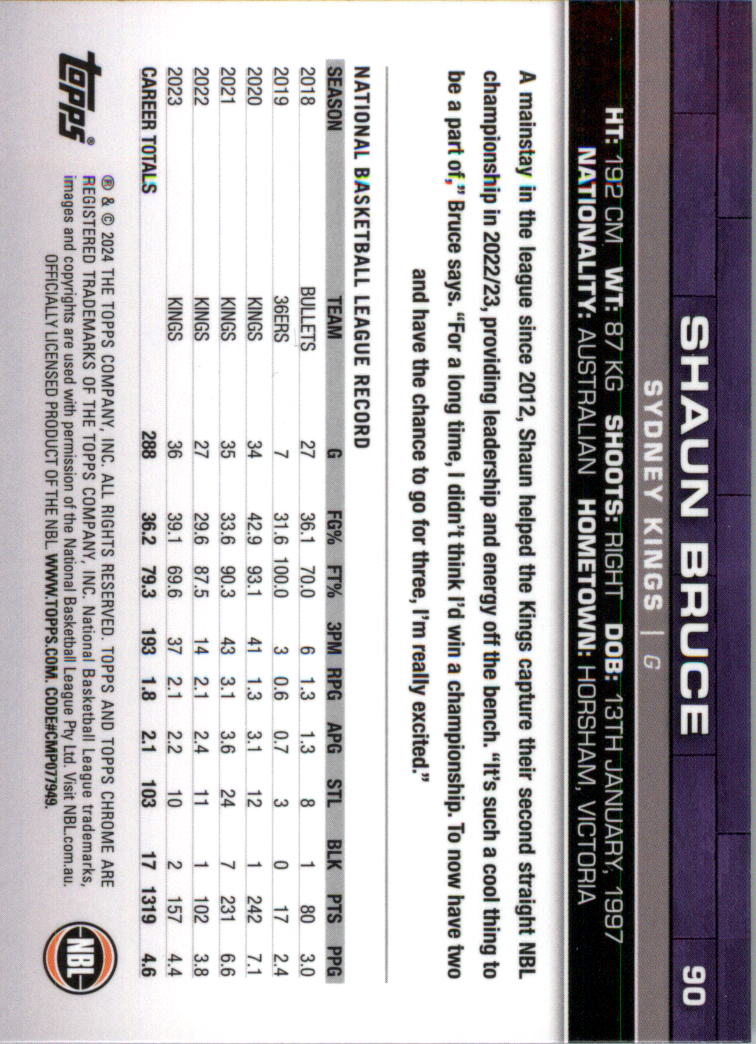 2023-24 Topps Chrome NBL Basketball Card Pick (Base) - Picture 181 of 201