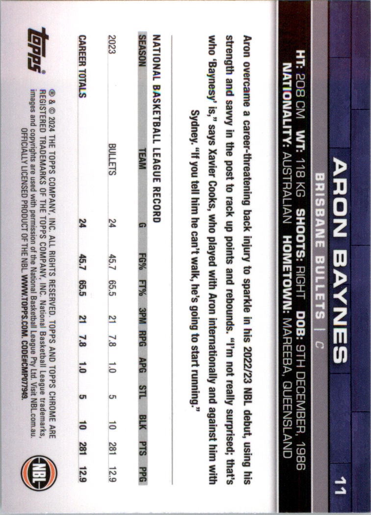 2023-24 Topps Chrome NBL Basketball Card Pick (Base) - Picture 23 of 201