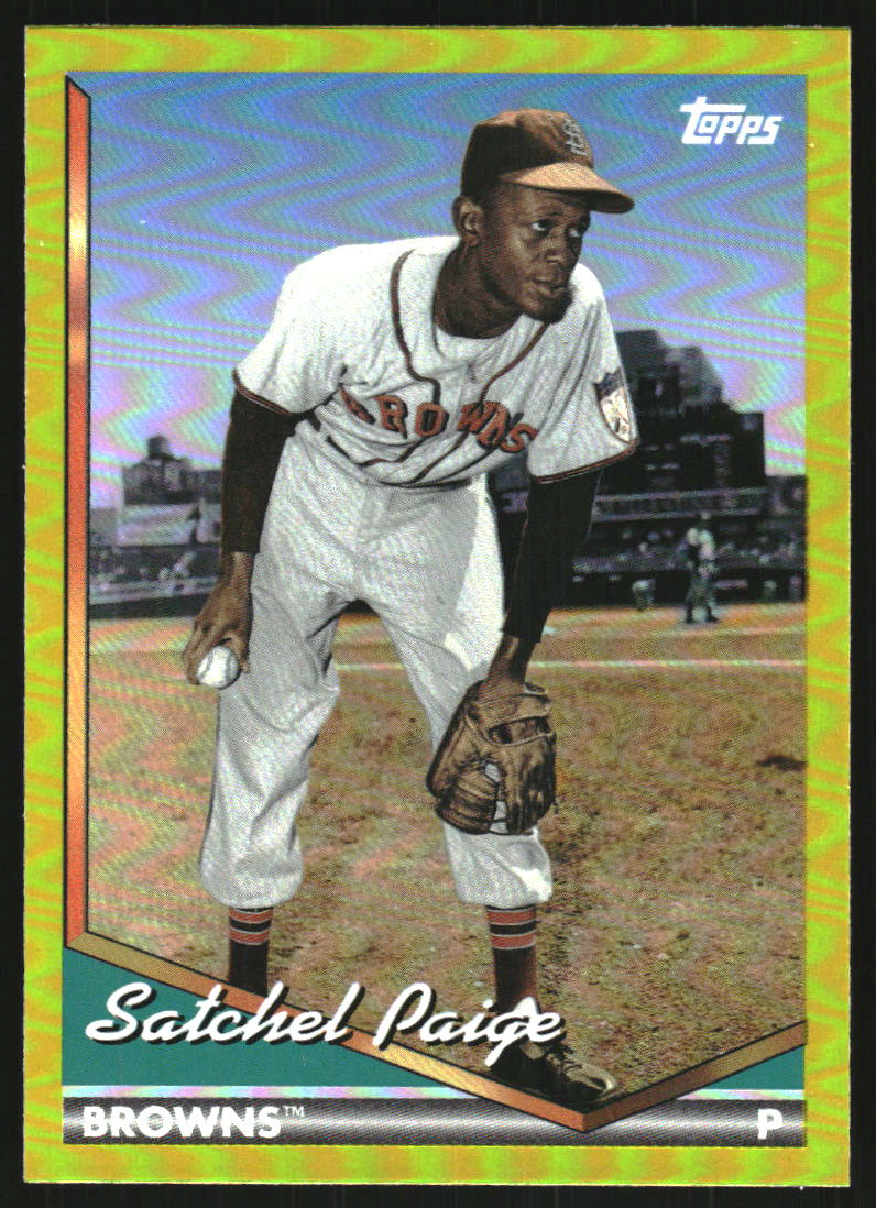 2024 Topps Archives Yellow Foilboard #213 Satchel Paige
