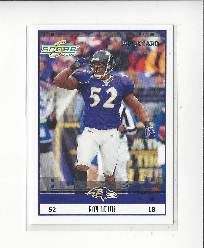 2005 Score Scorecard #25 Ray Lewis