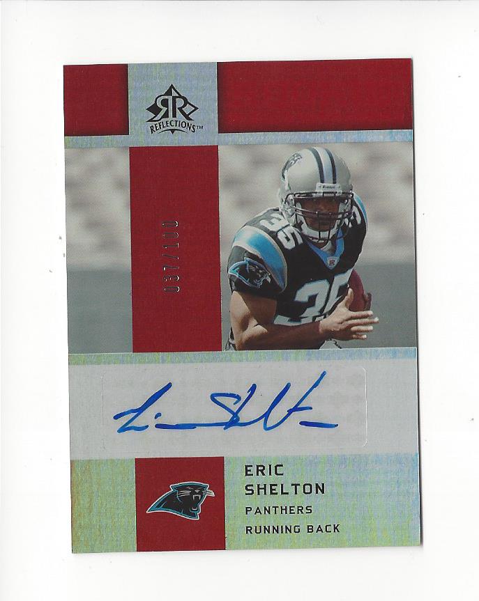 2005 Reflections Rookie Exclusives Autographs Red #REES Eric Shelton