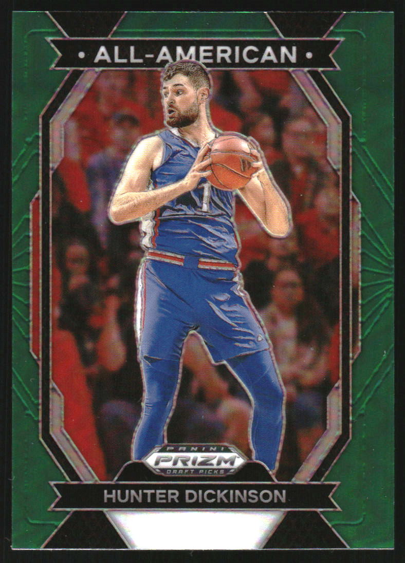 2024-25 Panini Prizm Draft Picks All-American Prizms Green #1 Hunter Dickinson
