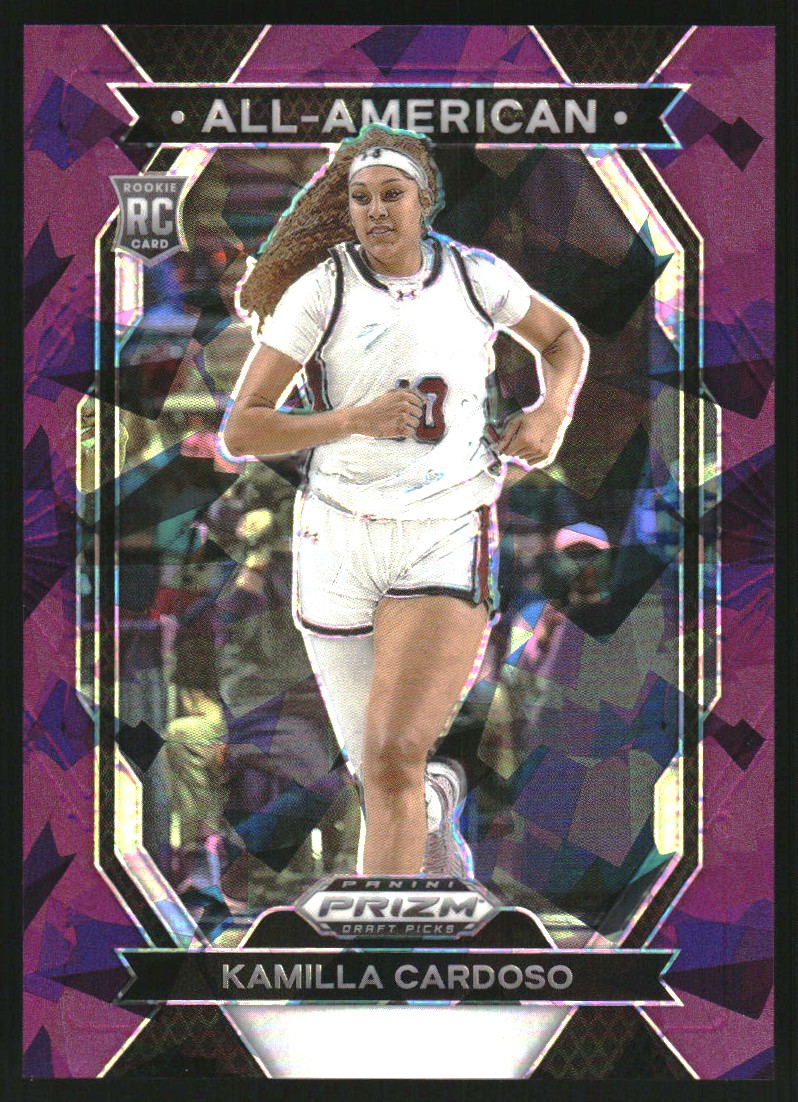 2024-25 Panini Prizm Draft Picks All-American Prizms Purple Ice #3 Kamilla Cardoso