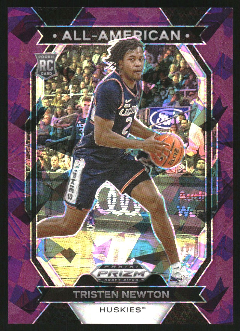 2024-25 Panini Prizm Draft Picks All-American Prizms Purple Ice #9 Tristen Newton