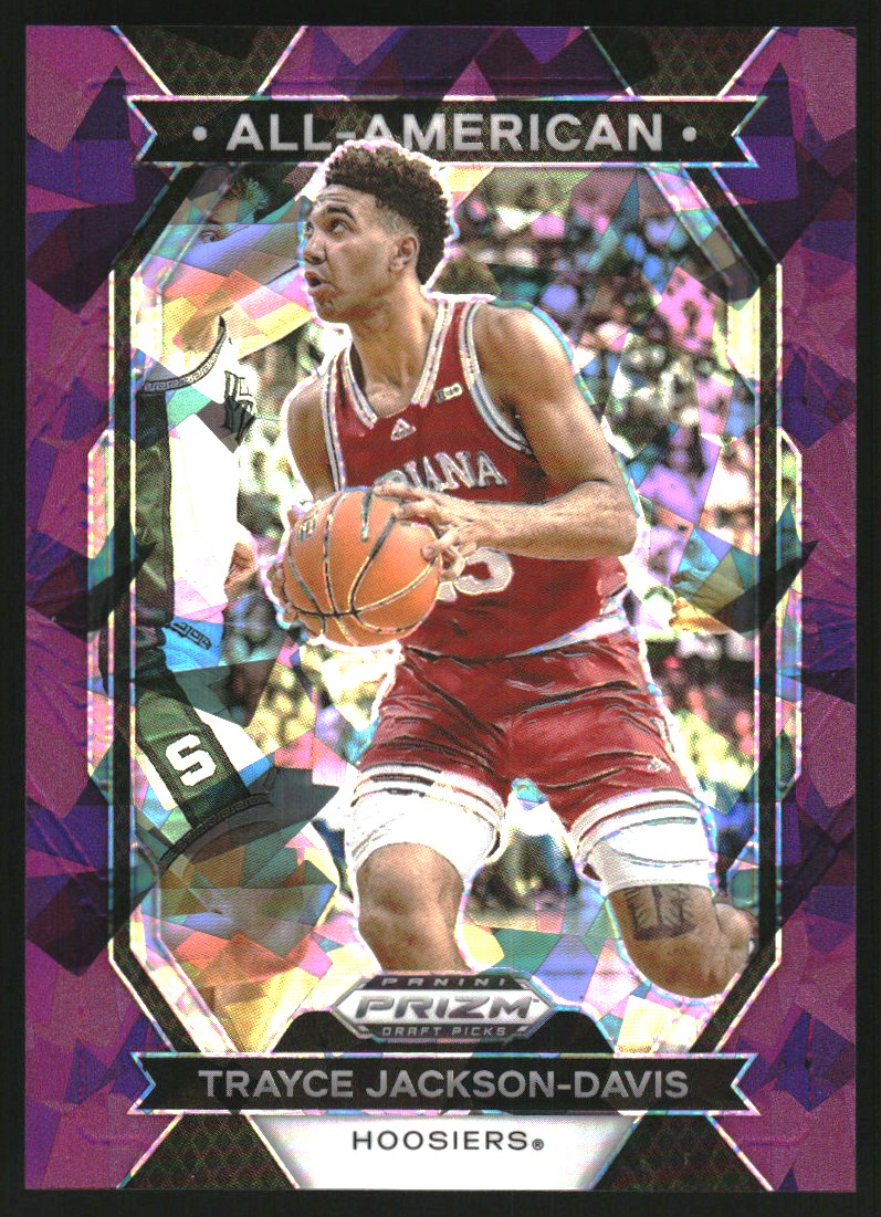 2024-25 Panini Prizm Draft Picks All-American Prizms Purple Ice #29 Trayce Jackson-Davis