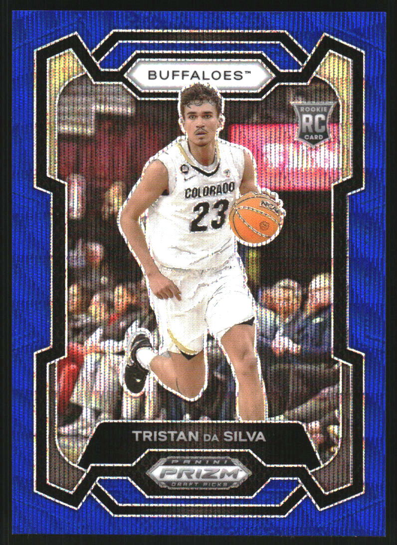 2024-25 Panini Prizm Draft Picks Prizms Blue Wave #61 Tristan da Silva