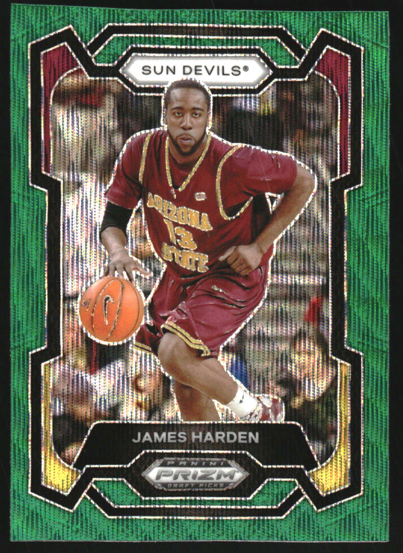 2024-25 Panini Prizm Draft Picks Prizms Green Wave #41 James Harden
