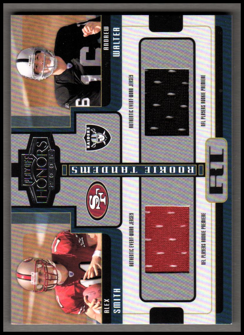 2005 Playoff Honors Rookie Tandem Jerseys #RT15 Alex Smith QB/Andrew Walter