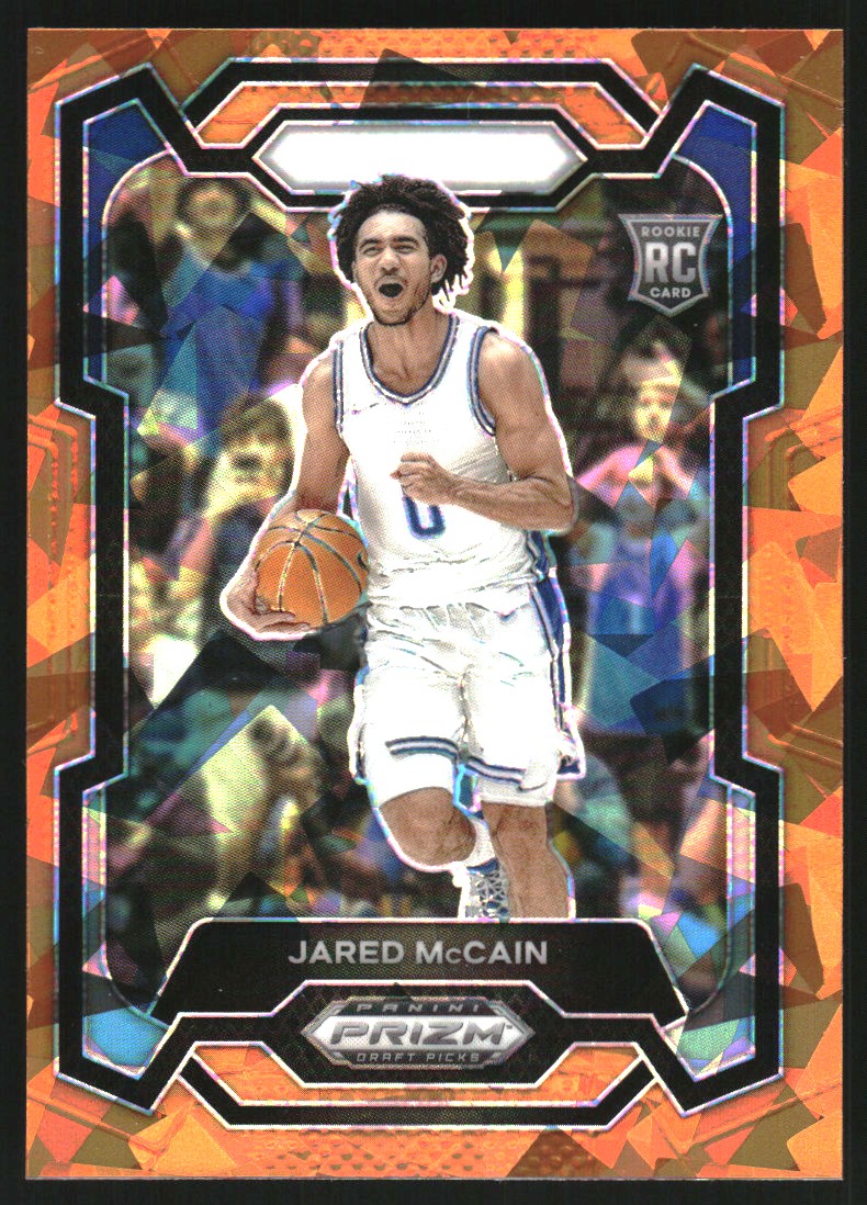 2024-25 Panini Prizm Draft Picks Prizms Orange Ice #35 Jared McCain