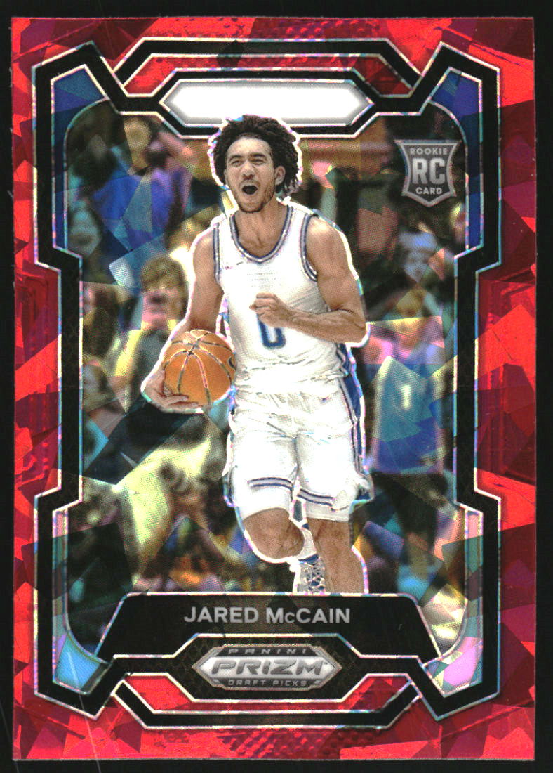 2024-25 Panini Prizm Draft Picks Prizms Red Ice #35 Jared McCain