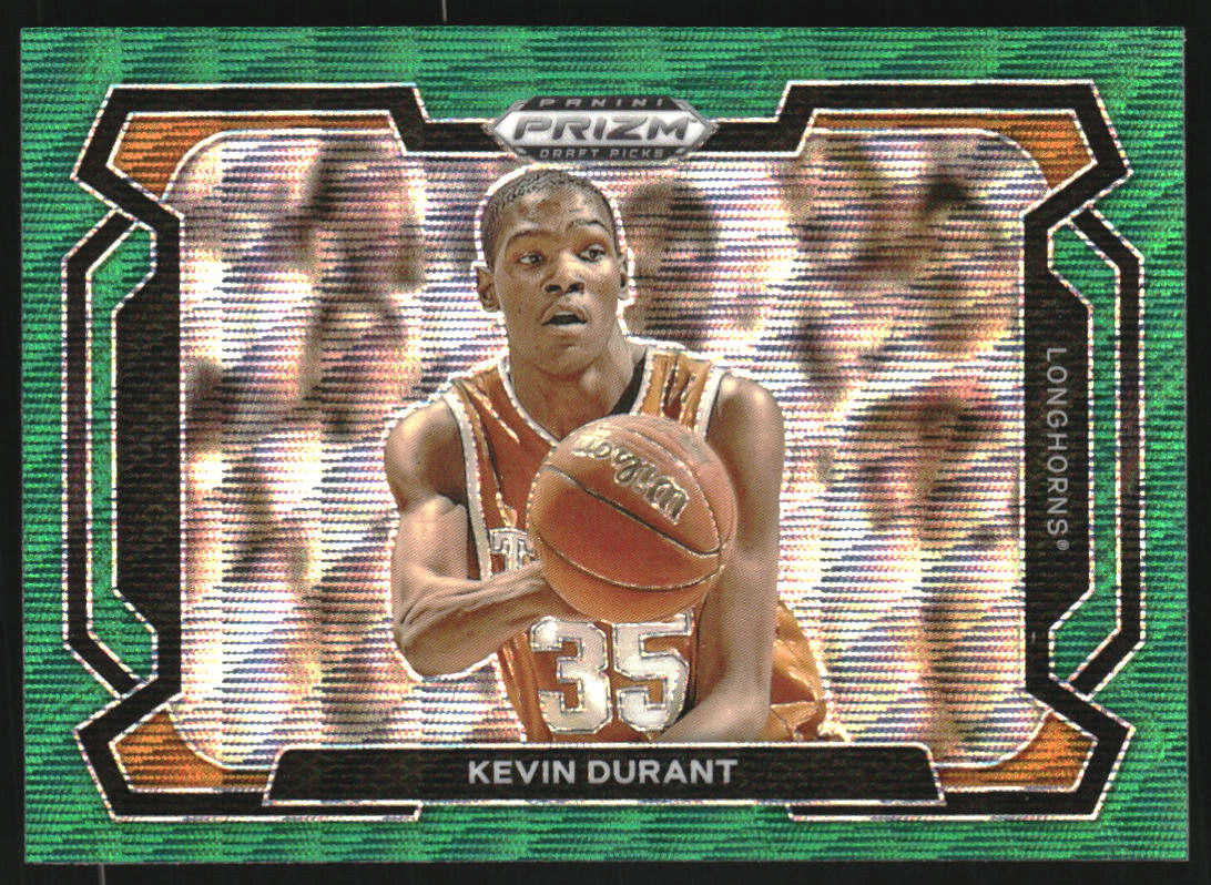 2024-25 Panini Prizm Draft Picks Variation Prizms Green Wave #42 Kevin Durant