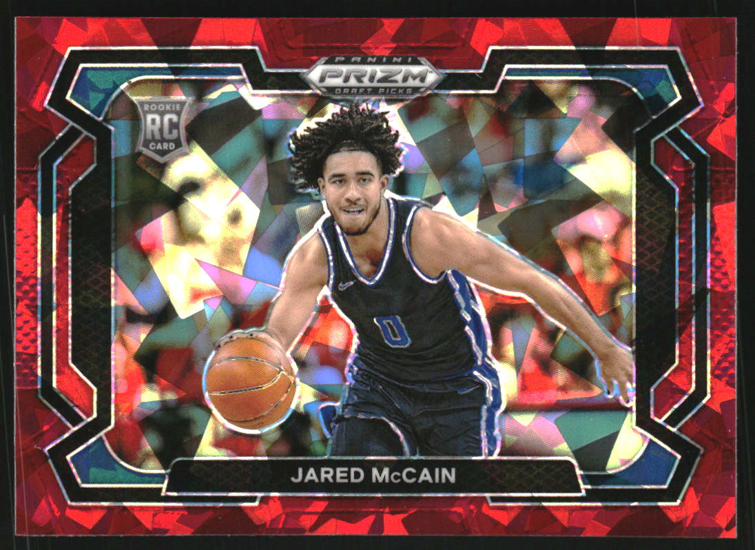 2024-25 Panini Prizm Draft Picks Variation Prizms Red Ice #35 Jared McCain
