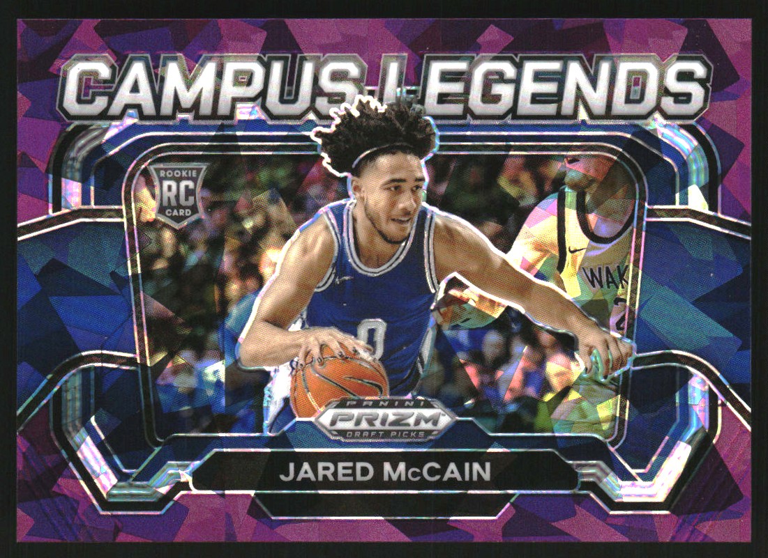 2024-25 Panini Prizm Draft Picks Campus Legends Prizms Purple Ice
