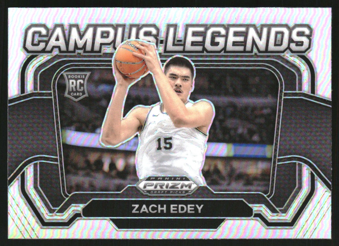 2024-25 Panini Prizm Draft Picks Campus Legends Prizms Silver #8 Zach Edey