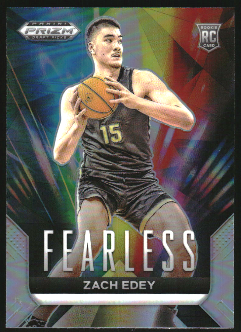 2024-25 Panini Prizm Draft Picks Fearless Prizms Silver #6 Zach Edey