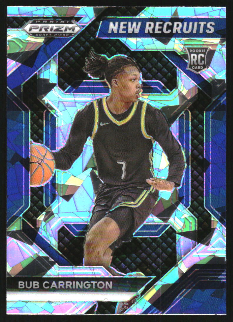 2024-25 Panini Prizm Draft Picks New Recruits Prizms Ice #9 Bub Carrington