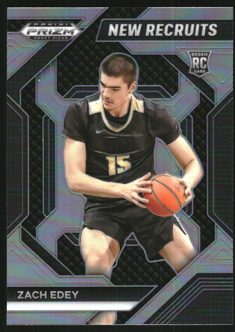2024-25 Panini Prizm Draft Picks New Recruits Prizms Silver #25 Zach Edey