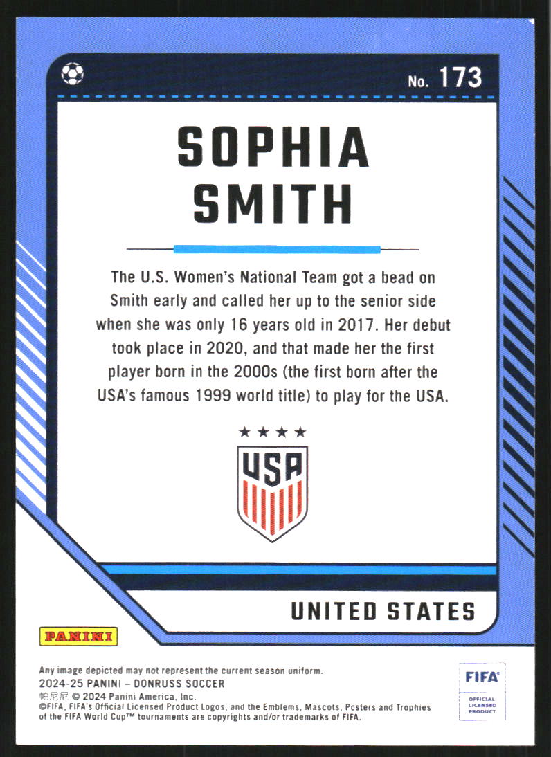 2024-25 Donruss Teal #173 Sophia Smith