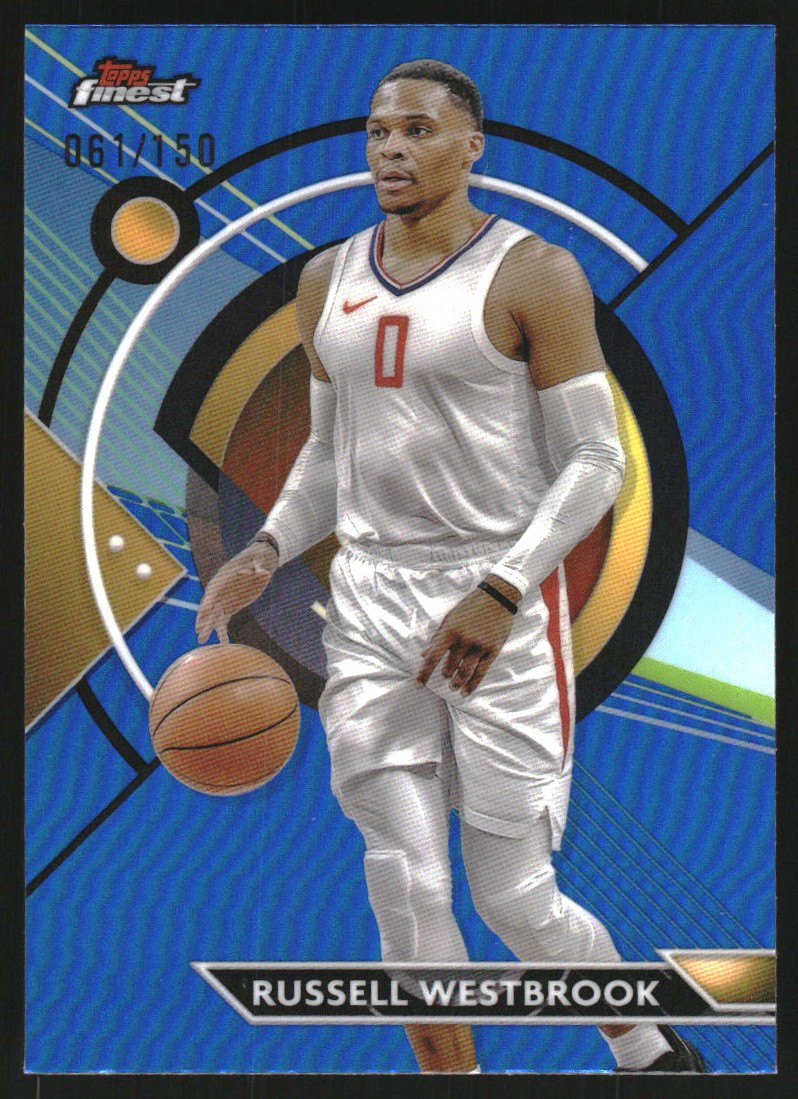 2023-24 Finest Blue Refractors #22 Russell Westbrook C