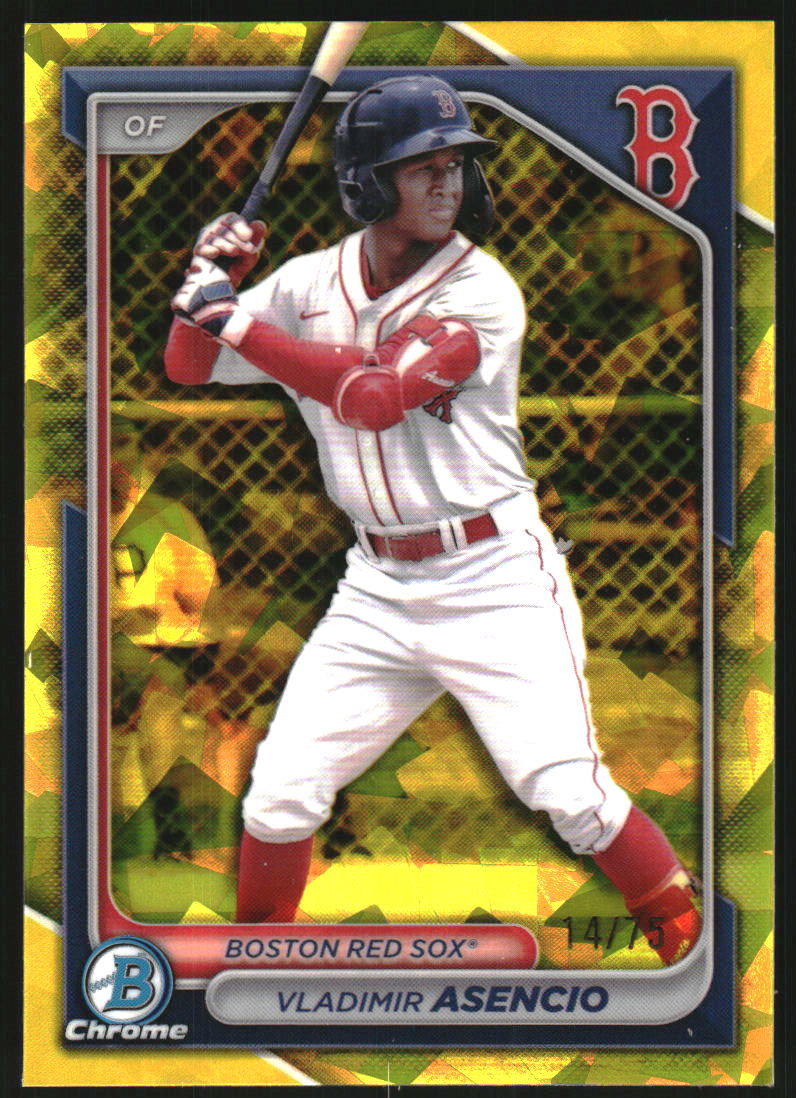 2024 Bowman Chrome Draft Sapphire Yellow Refractors #BDC149 Vladimir Asencio /75