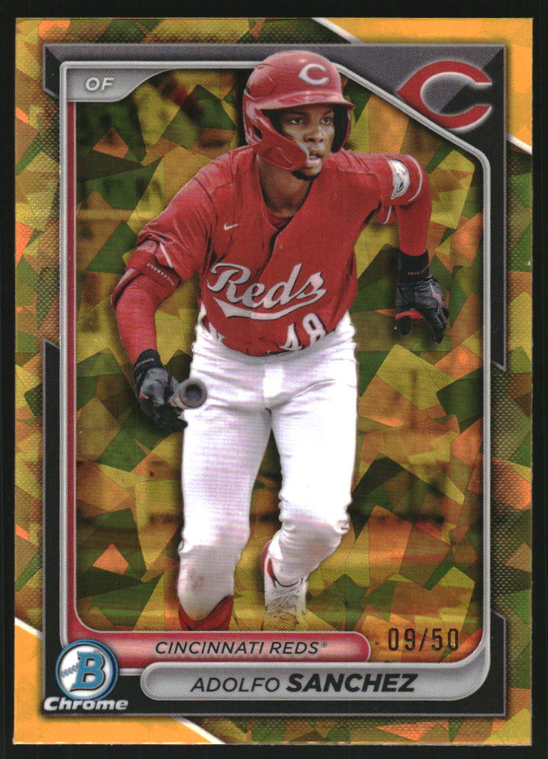 2024 Bowman Chrome Draft Sapphire Gold Refractors #BDC119 Adolfo Sanchez /50
