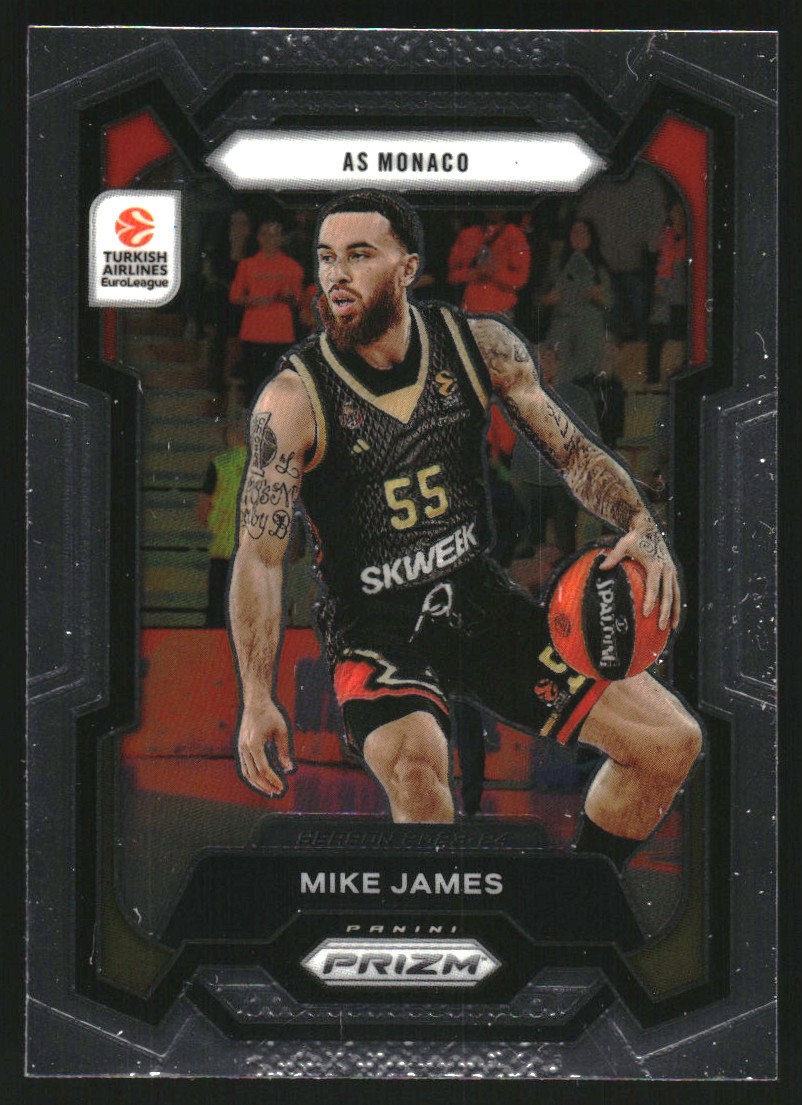 2023-24 Panini Prizm Turkish Airlines EuroLeague #1 Mike James