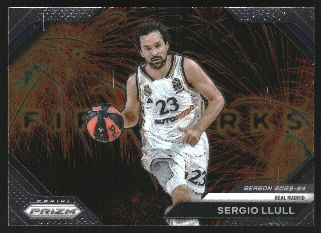 2023-24 Panini Prizm Turkish Airlines EuroLeague Fireworks #1 Sergio Llull
