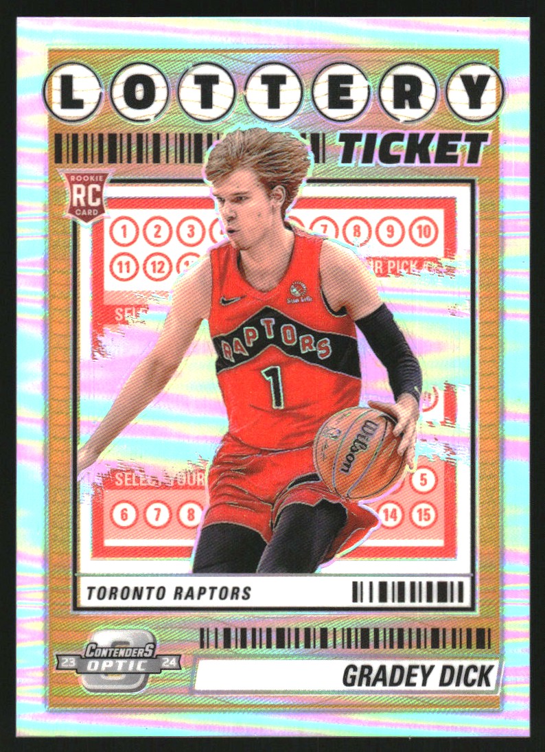 2023-24 Panini Contenders Optic Lottery Ticket #5 Gradey Dick