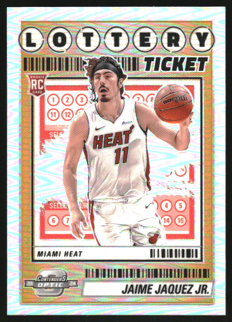 2023-24 Panini Contenders Optic Lottery Ticket #9 Jaime Jaquez Jr.