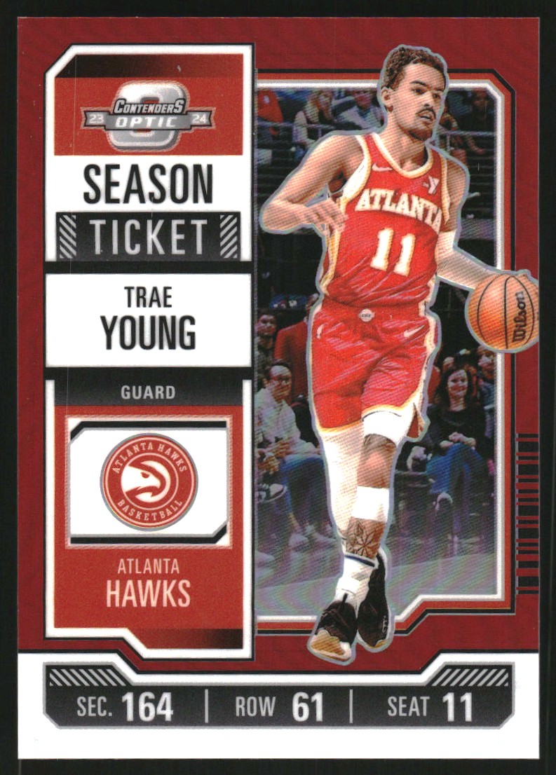 2018 Panini Contenders Optic Red Trae Young ROOKIE AUTO /99 #124