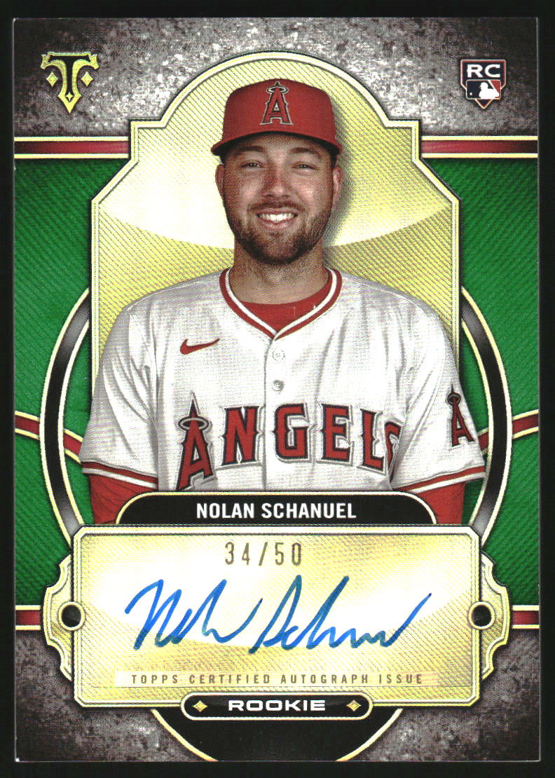 2024 Topps Triple Threads Rookie Autographs Emerald #RANS Nolan Schanuel Auto /50