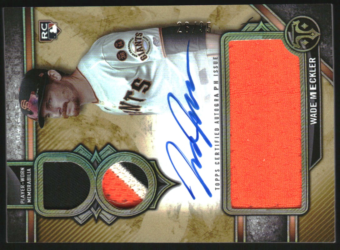 2024 Topps Triple Threads Rookie Autograph Relics Gold #RARWM Wade Meckler