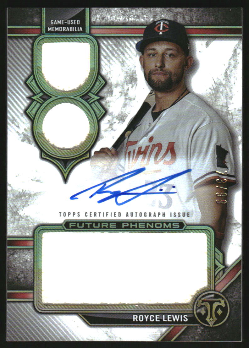 2024 Topps Triple Threads Future Phenoms Autograph Relics #FPARRL Royce Lewis Auto /99