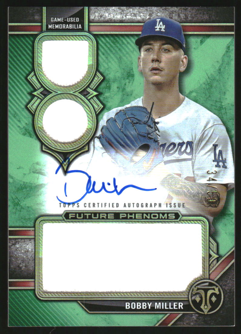 2024 Topps Triple Threads Yoshinobu Yamamoto ROOKIE PATCH AUTO 1/1