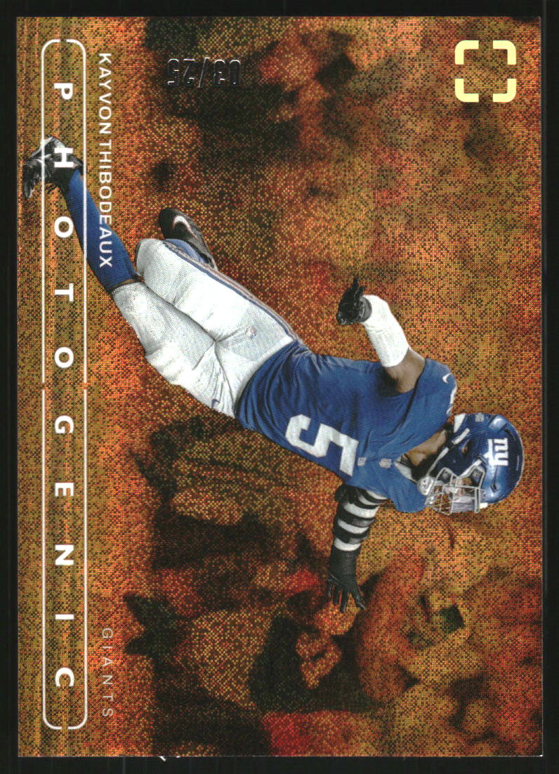 2024 Panini PhotoGenic Orange #8 Kayvon Thibodeaux /25