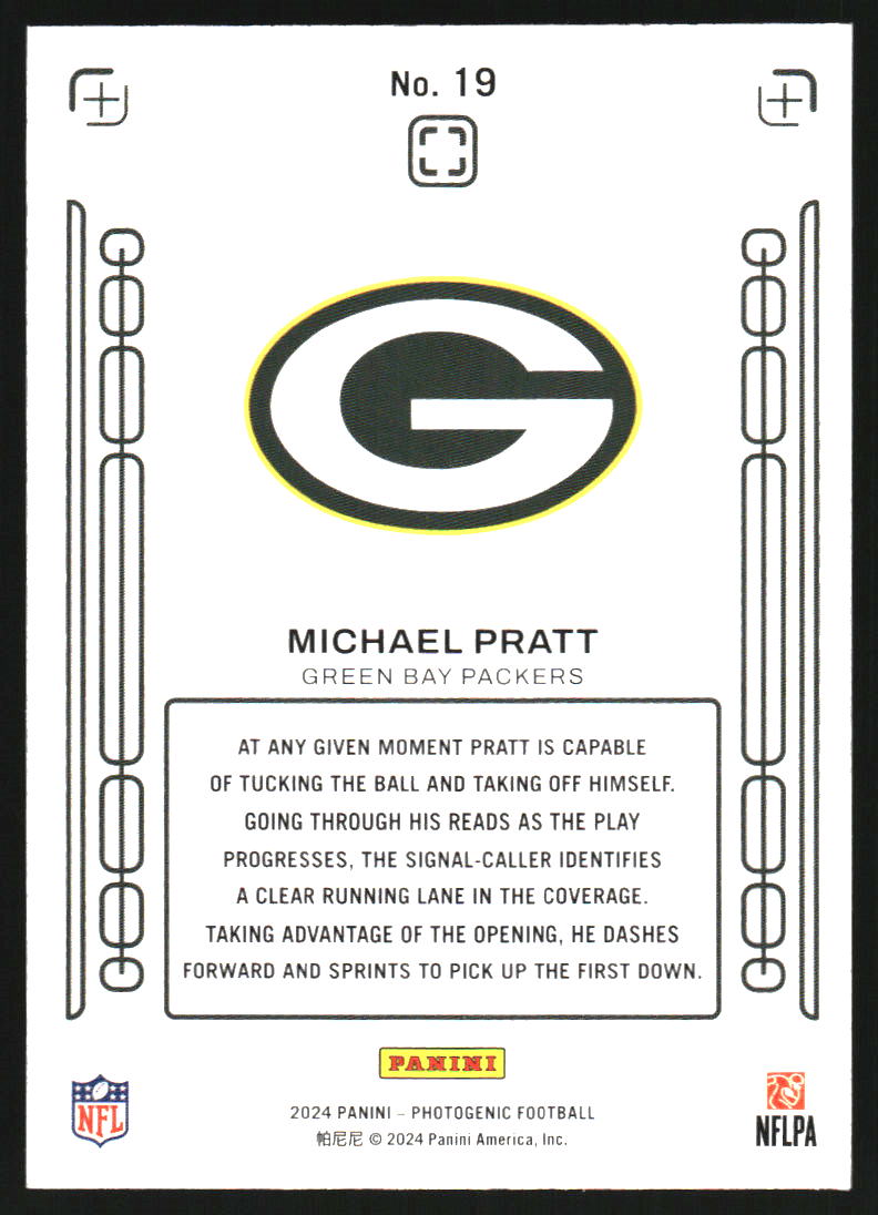 2024 Panini PhotoGenic Rookie Pix Orange #19 Michael Pratt /25