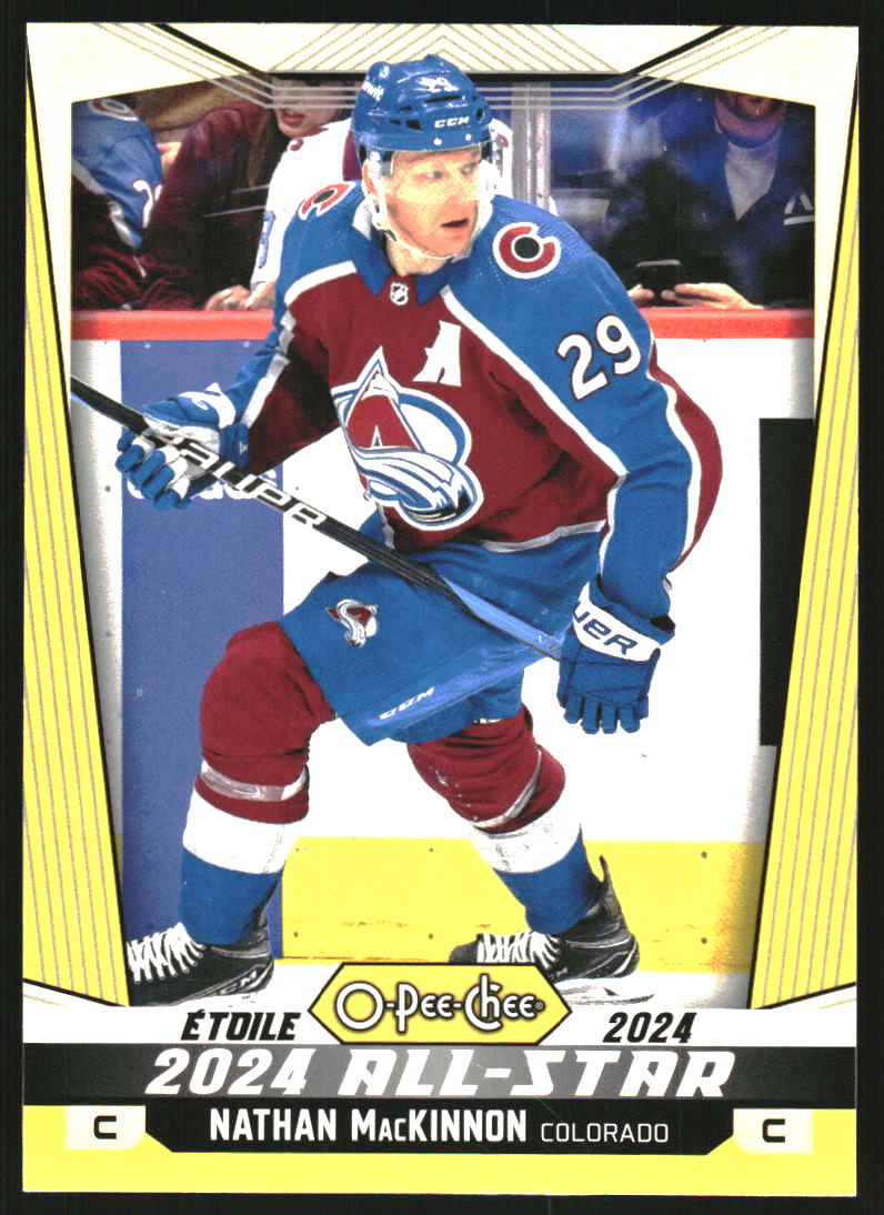 2024-25 O-Pee-Chee Yellow #532 Nathan MacKinnon AS
