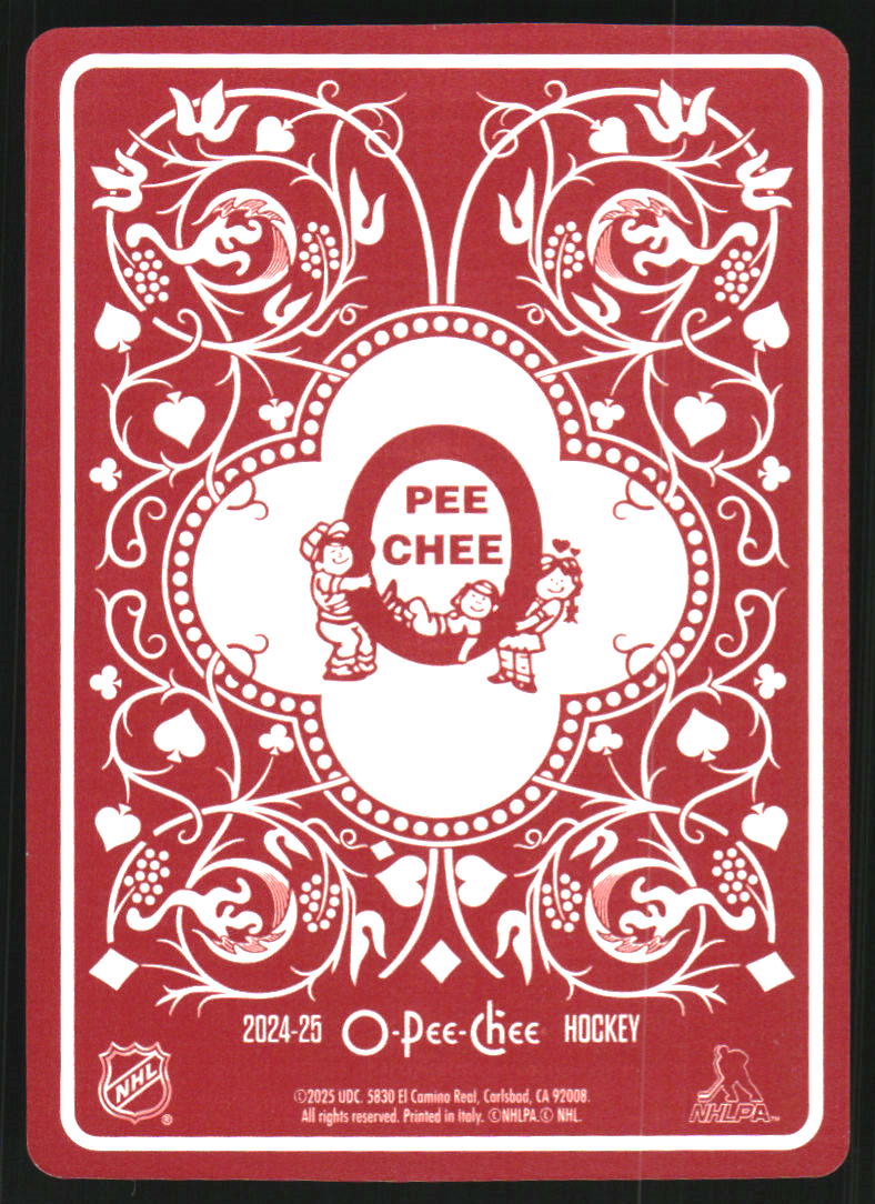 2024-25 O-Pee-Chee Playing Cards #ACLUBS Nathan MacKinnon