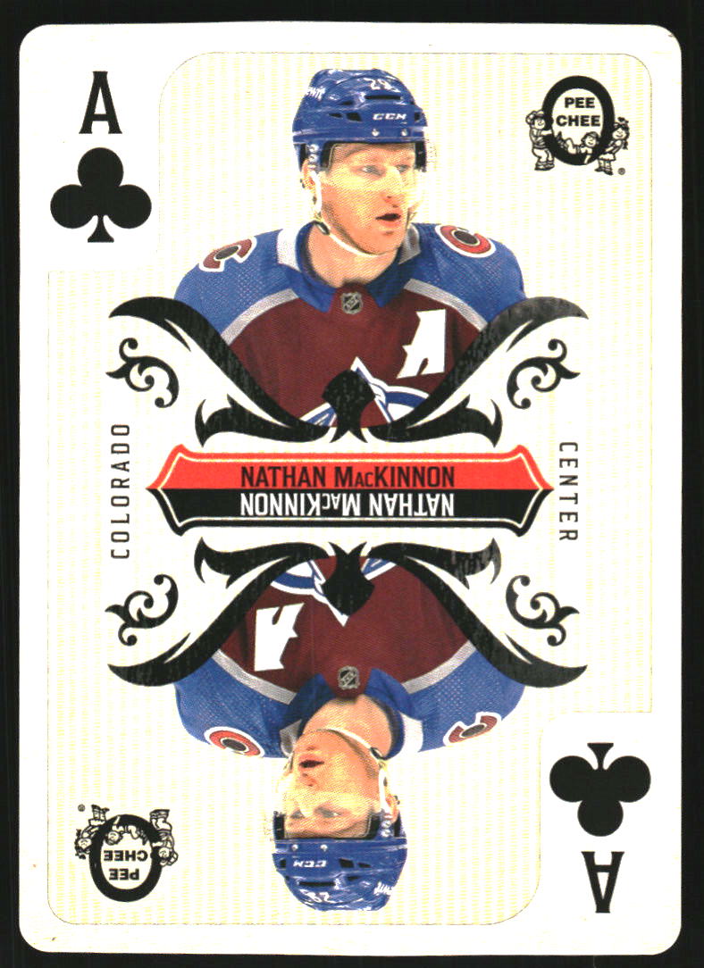 2024-25 O-Pee-Chee Playing Cards #ACLUBS Nathan MacKinnon