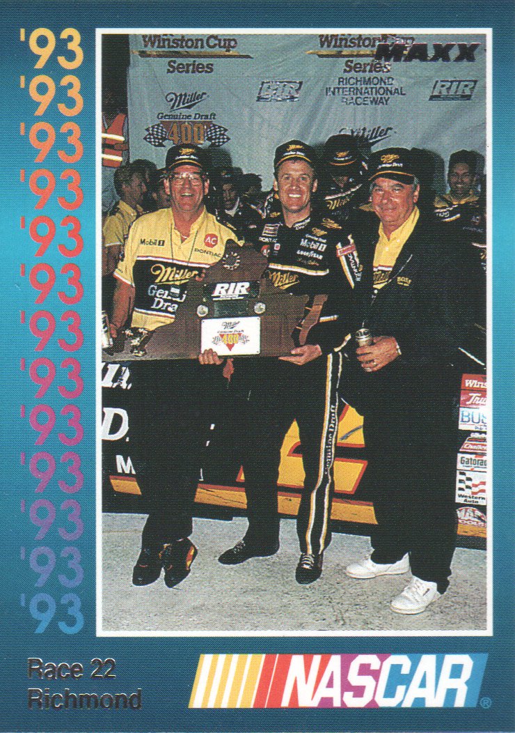 1993 Maxx Premier Series Racing Trading Cards BASE: Pick From List - Picture 156 of 166