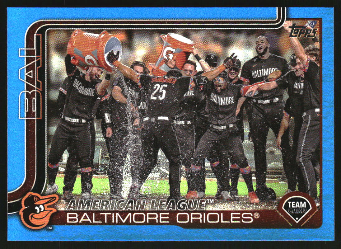 2025 Topps Blue Rainbow Foil #170 Baltimore Orioles /150