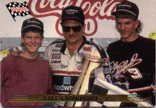 1993 Action Packed #139 Dale Earnhardt WIN/with Dale Earnhardt Jr./and Kerry Earnhardt