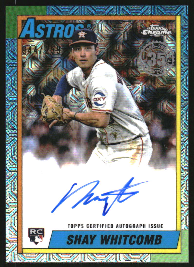 2025 Topps '90 Topps Silver Pack Chrome Autographs #90CASW Shay Whitcomb Auto /299