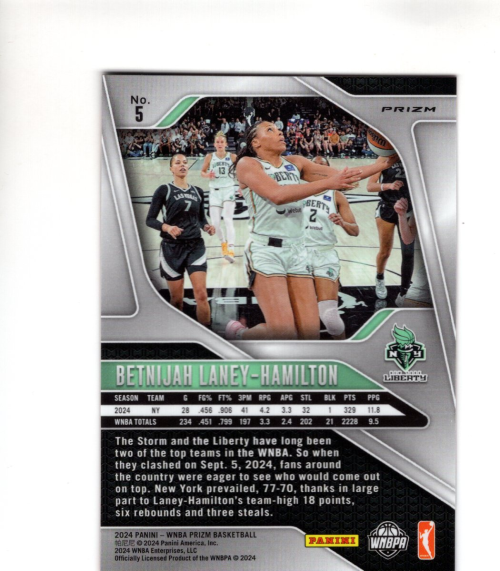 B6426- 2024 Panini Prisme Wnba Basketball Inserts2 -vous Pic- 15+ Sans US officiel Bateau
