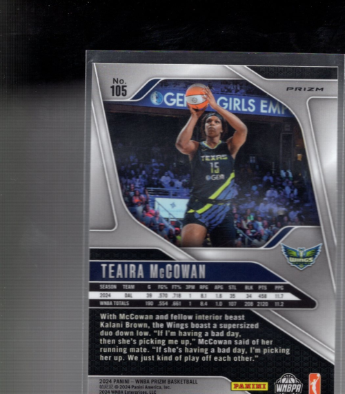 B6426- 2024 Panini Prizm WNBA Basketball Inserts2 -You Pick- 15+ FREE US SHIP - Picture 222 of 232